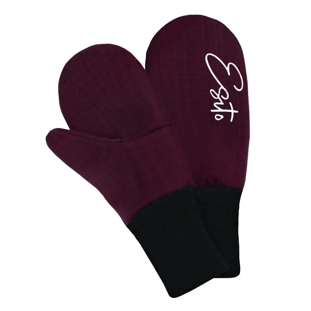 ESITO Zimní palcové rukavice softshell s beránkem Fuchsie - fuchsiová -