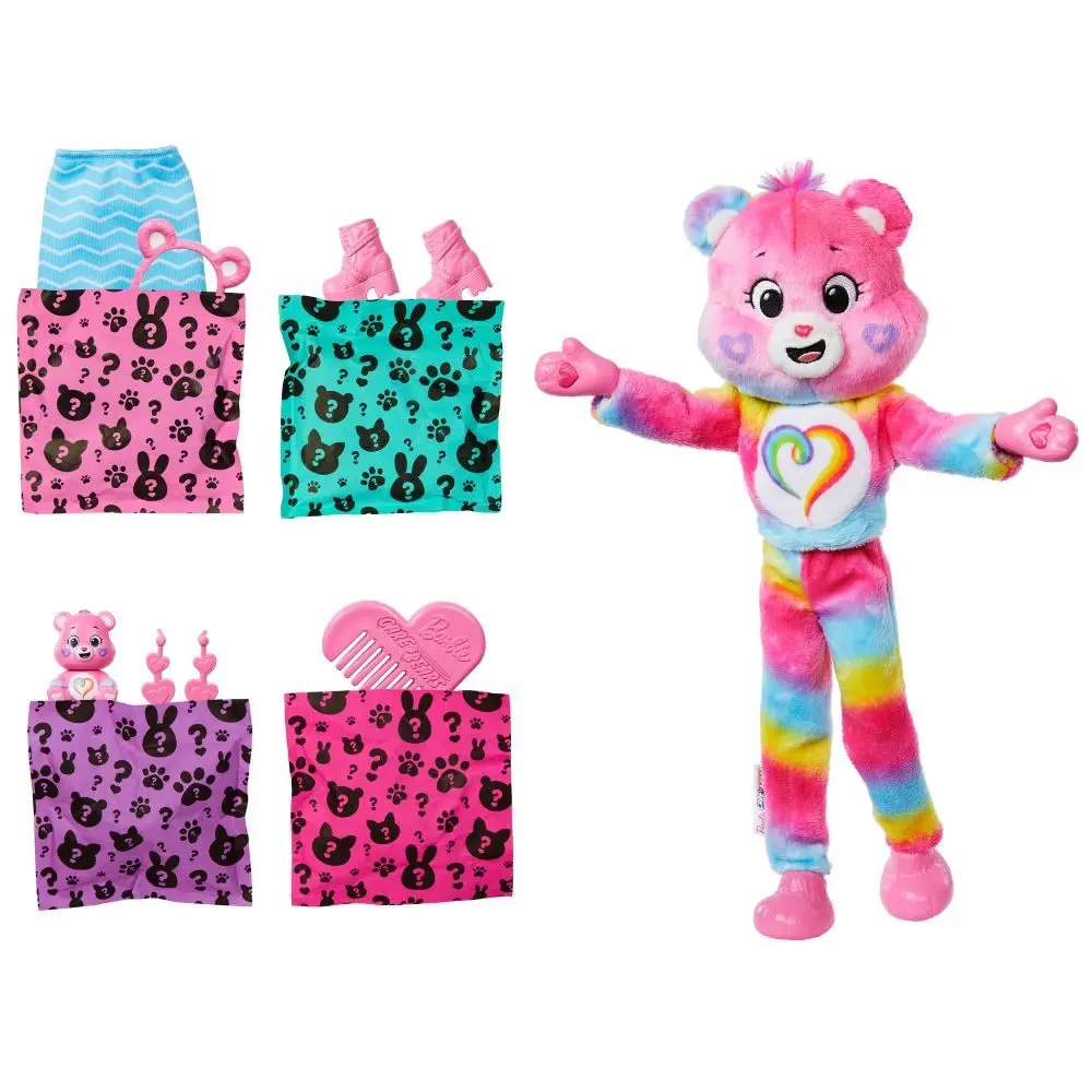 Barbie Cutie Reveal Barbie a Starostliví medvídci série 2 - růžová
