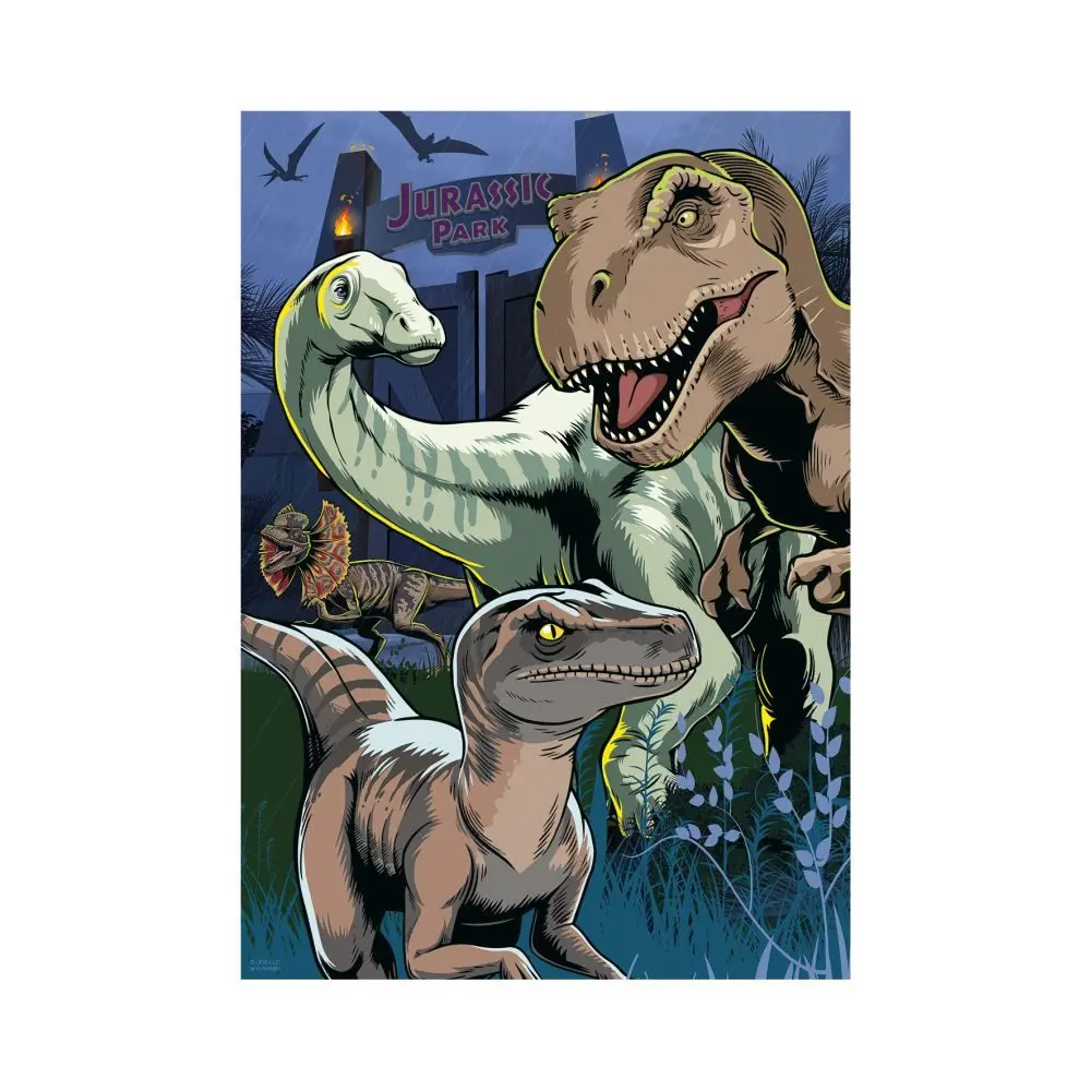 DINO Jurský Svět Xl Neon 100 dílků