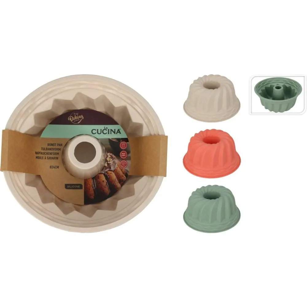 EXCELLENT HOUSEWARE Forma na bábovku silikonová 24 x 11 cm zelená KO-170487750zele