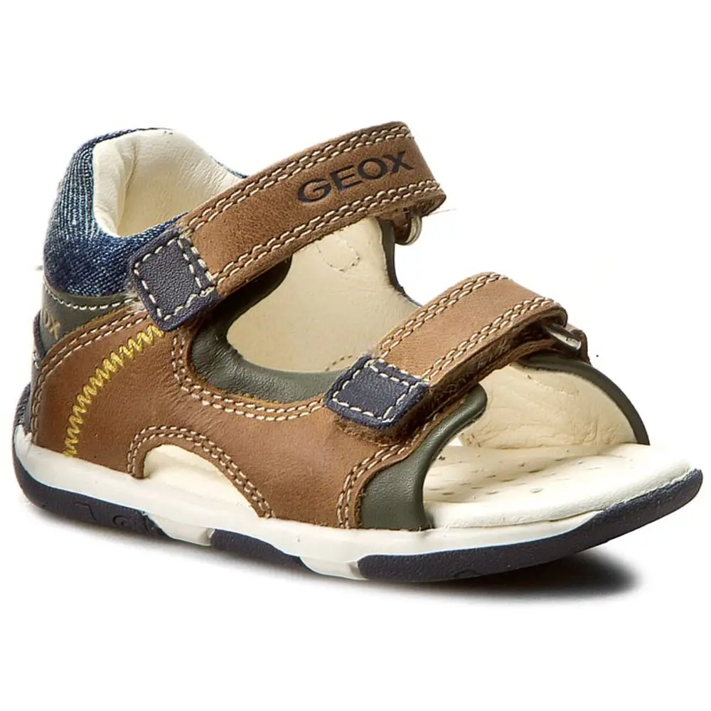 Dětské letní sandály GEOX - B San.Tapuz B. A Caramel/Navy - 21