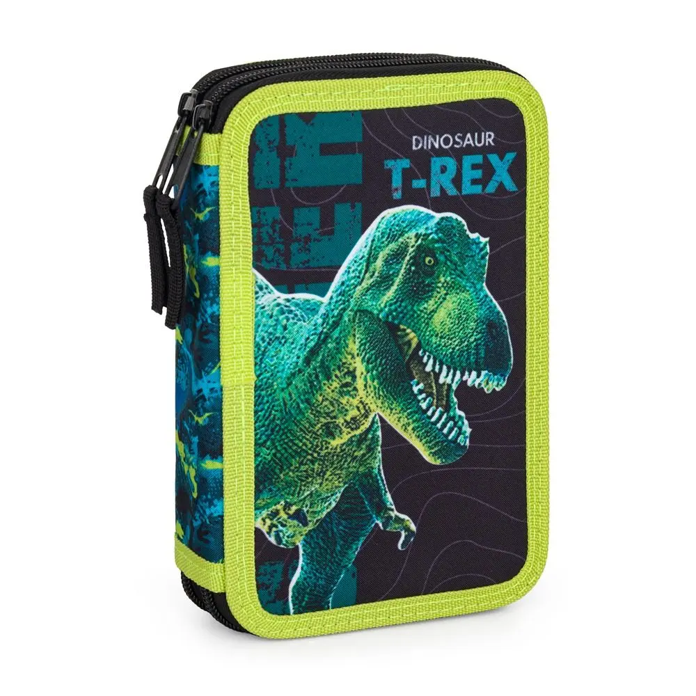 Školní penál 2-patrový prázdný Karton P+P Dinosaurus 24