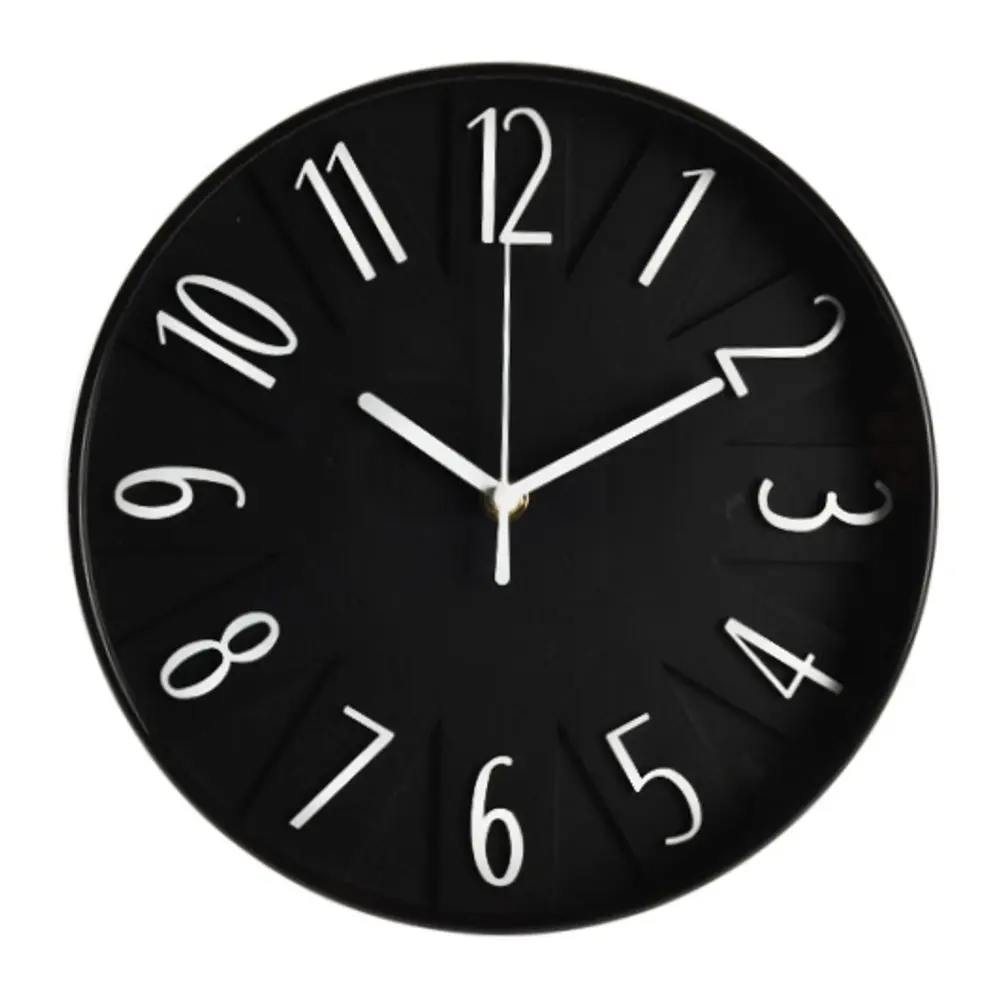 SEGNALE Hodiny nástěnné s 3D čísly 25 cm bílá KO-837000700bila