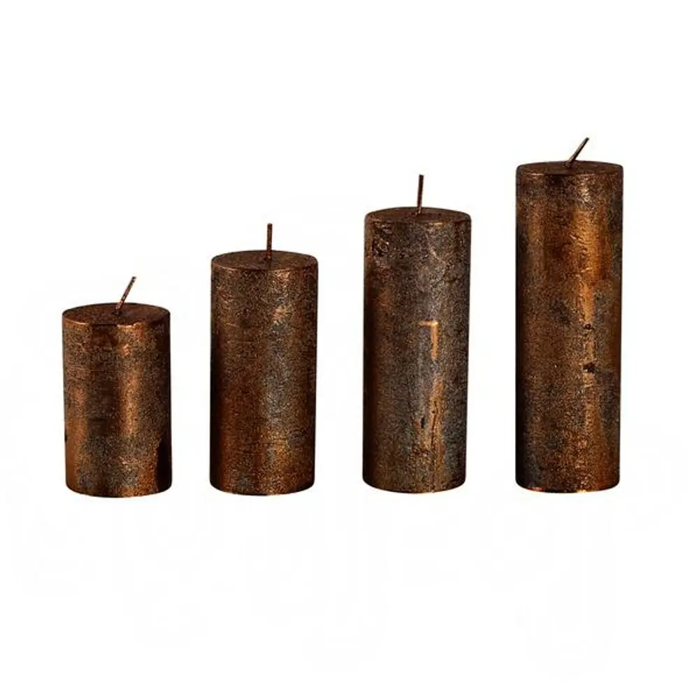Provence SVÍČKY ADVENTNÍ 4KS, MĚDĚNÉ_hamashop