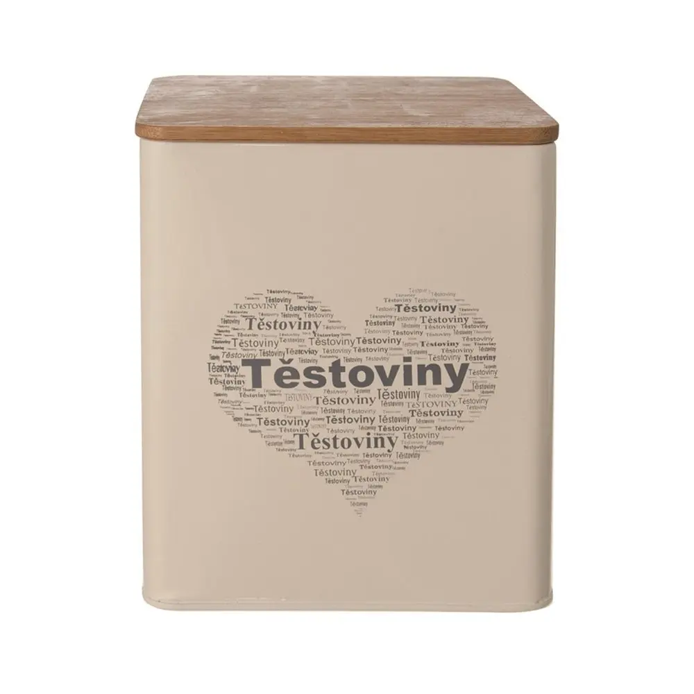 Plechová dóza SRDCE na těstoviny
