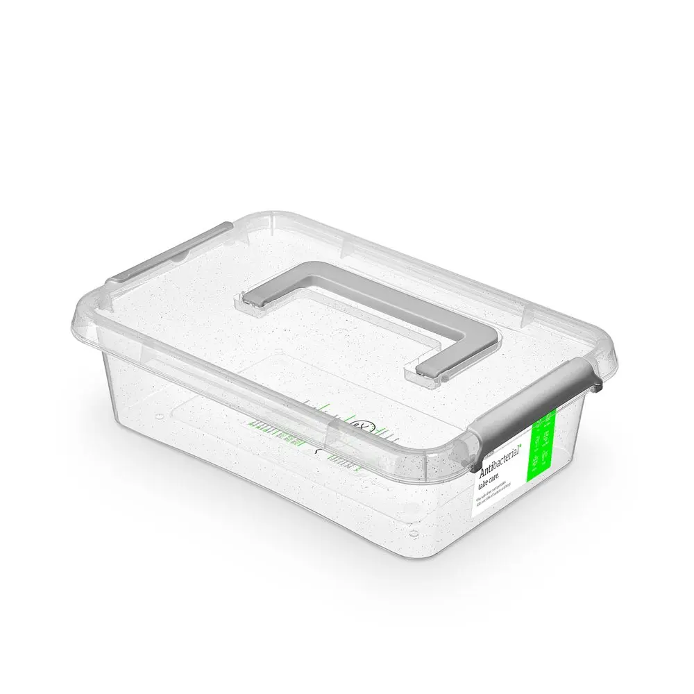 antibakter.box 3,1 l 29x20x8cm,rukojeť,transp.plast