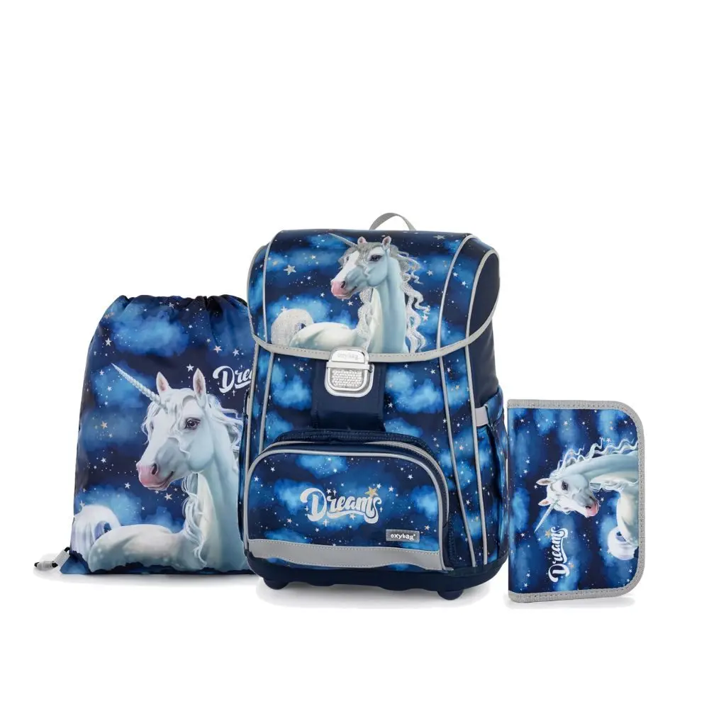 Školní batohový set 3-dílný Karton P+P Premium Cool Unicorn 1