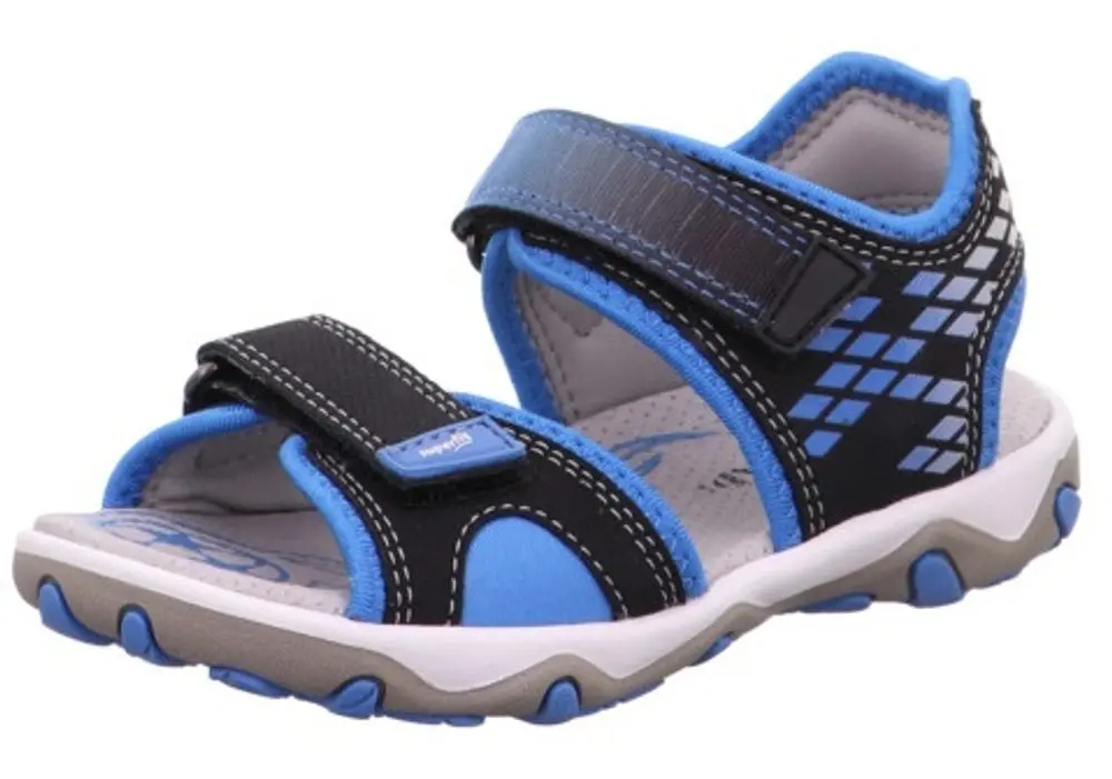 Superfit sandály 0-609466-0000 MIKE 3.0 černé / modré