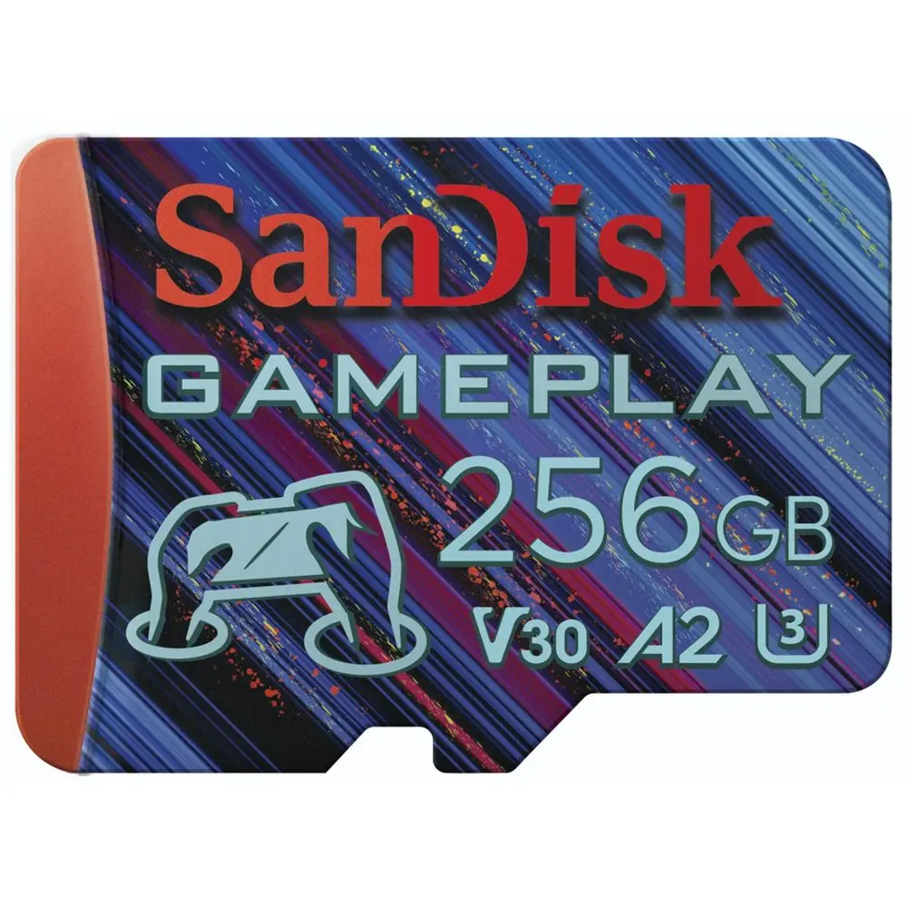 SanDisk GamePlay microSDXC UHS-I Card, 256GB Gaming microSDXC, 190MB/s, 130MB