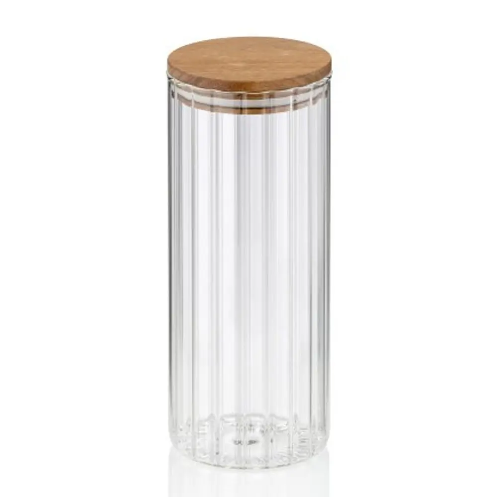 KELA Zásobní dóza Dorothea sklo transparentní 22,5cm 9,0cm 1,1l KL-15284