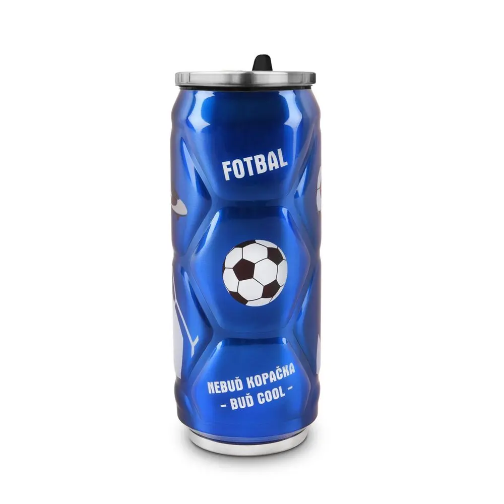 termoska 0,50l NR FOTBAL modrá d7x19cm
