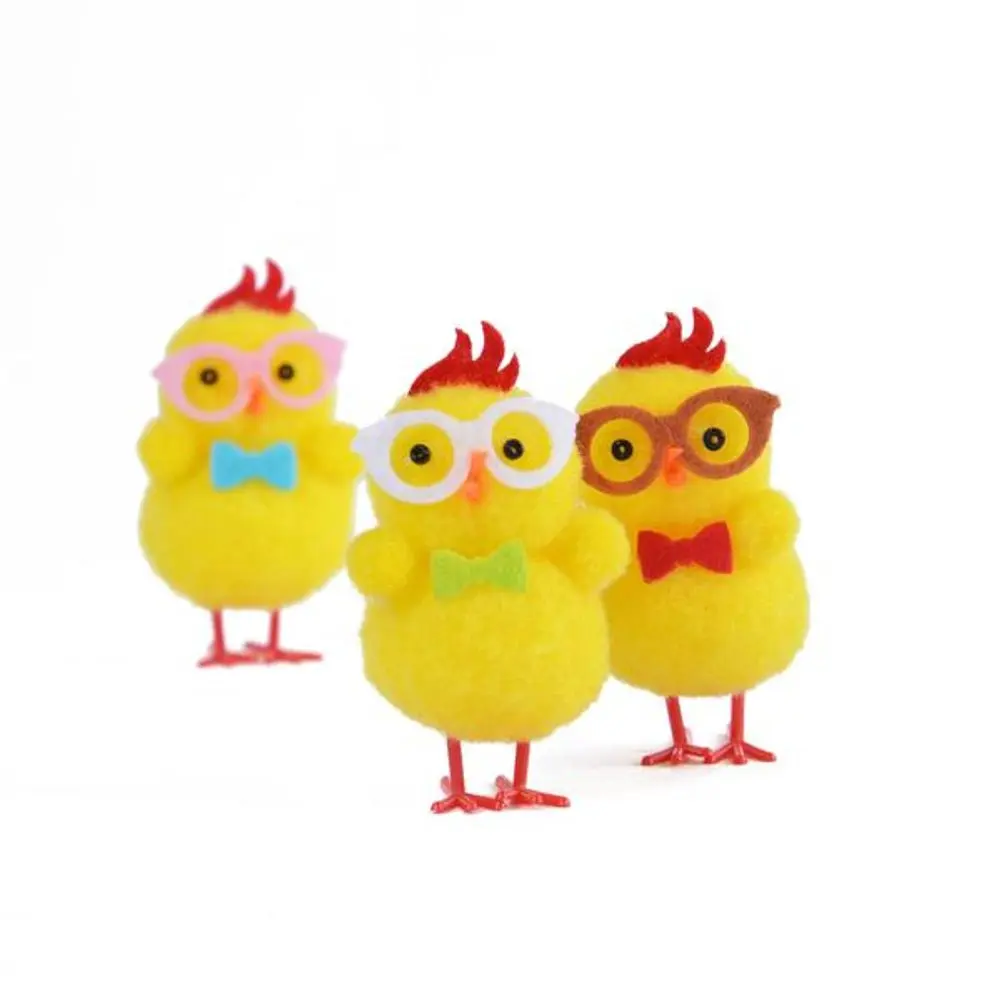 Arpex VESELÁ KUŘÁTKA S BRÝLEMI 5CM, 3KS_hamashop
