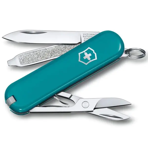 VICTORINOX - Malý kapesní nůž Classic SD Colors, 7 funkcí, modrá 0.6223.23G