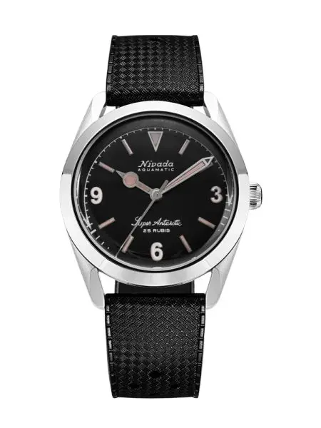 Nivada Grenchen Super Antarctic 3.6.9 Black Vintage - Rubber Tropic