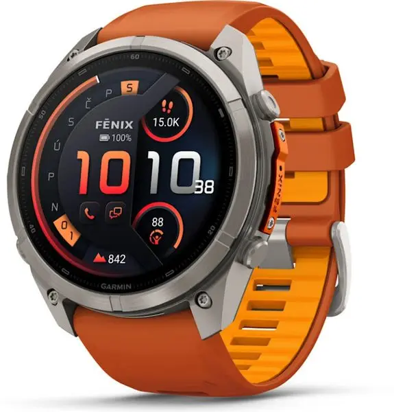 Garmin Fenix® 9 Pro inReach - 51 mm, Titanium Autumn Orange/Spark 010-04337-01