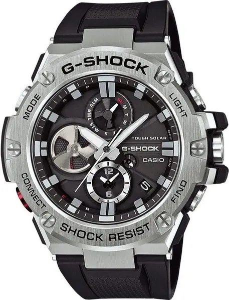 Pánské hodinky Casio G-SHOCK BLUETOOTH GST-B100-1AER + Dárek zdarma