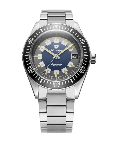 Nivada Grenchen Aquamar Vintage - Flat Link Bracelet