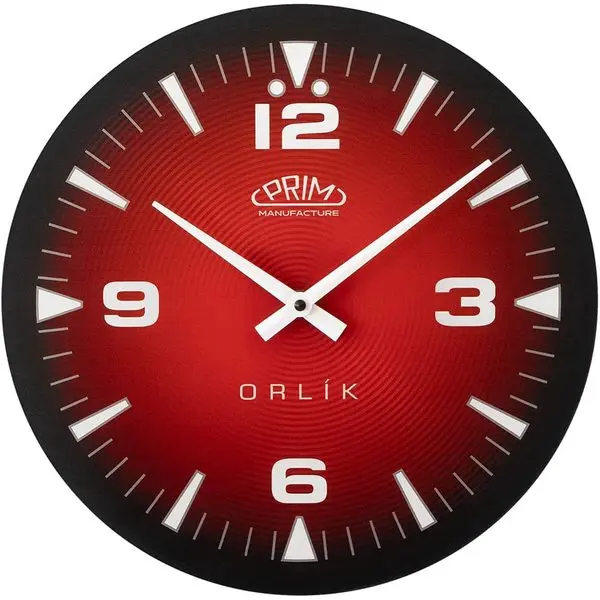 Hodiny Orlík III černo/červené E09.5541.9020