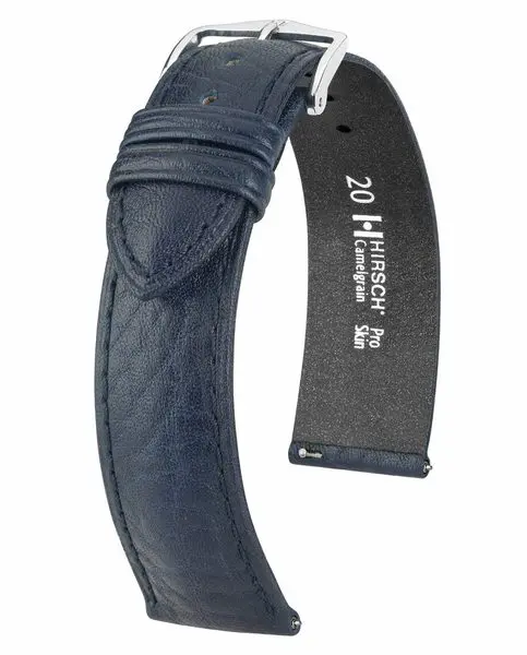Řemínek Hirsch Camelgrain - modrý -