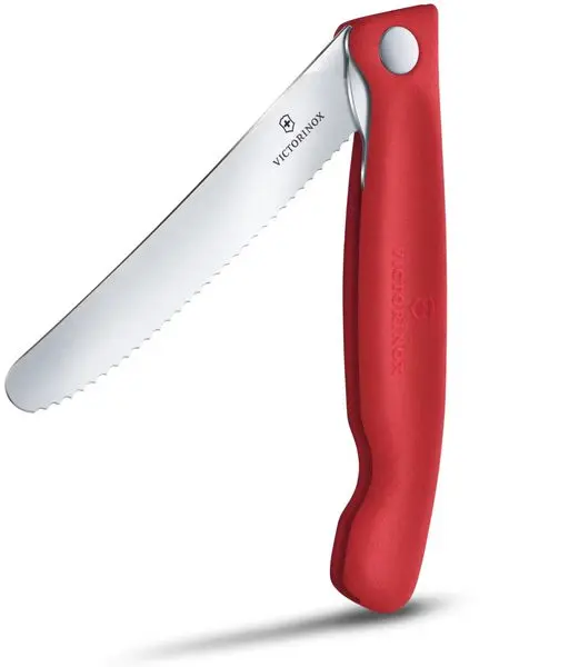 Piknikový nůž Victorinox Swiss Classic Wavy 11cm červený 6.7831.FC1