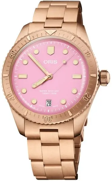 Oris Divers Sixty-Five Cotton Candy Lipstick Pink 01 733 7771 3158-07 8 19 15