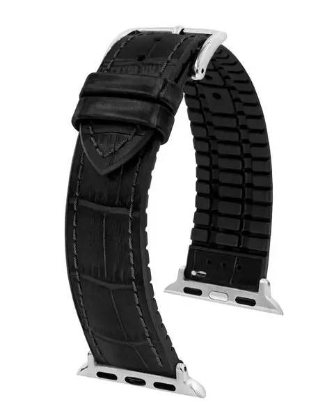 Řemínek Hirsch Paul pro Apple Watch - černý -