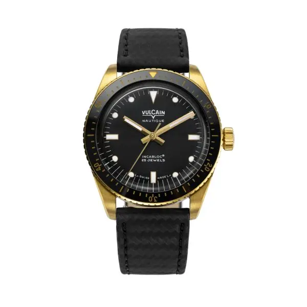 Vulcain Skindiver Nautique Gold / Black -