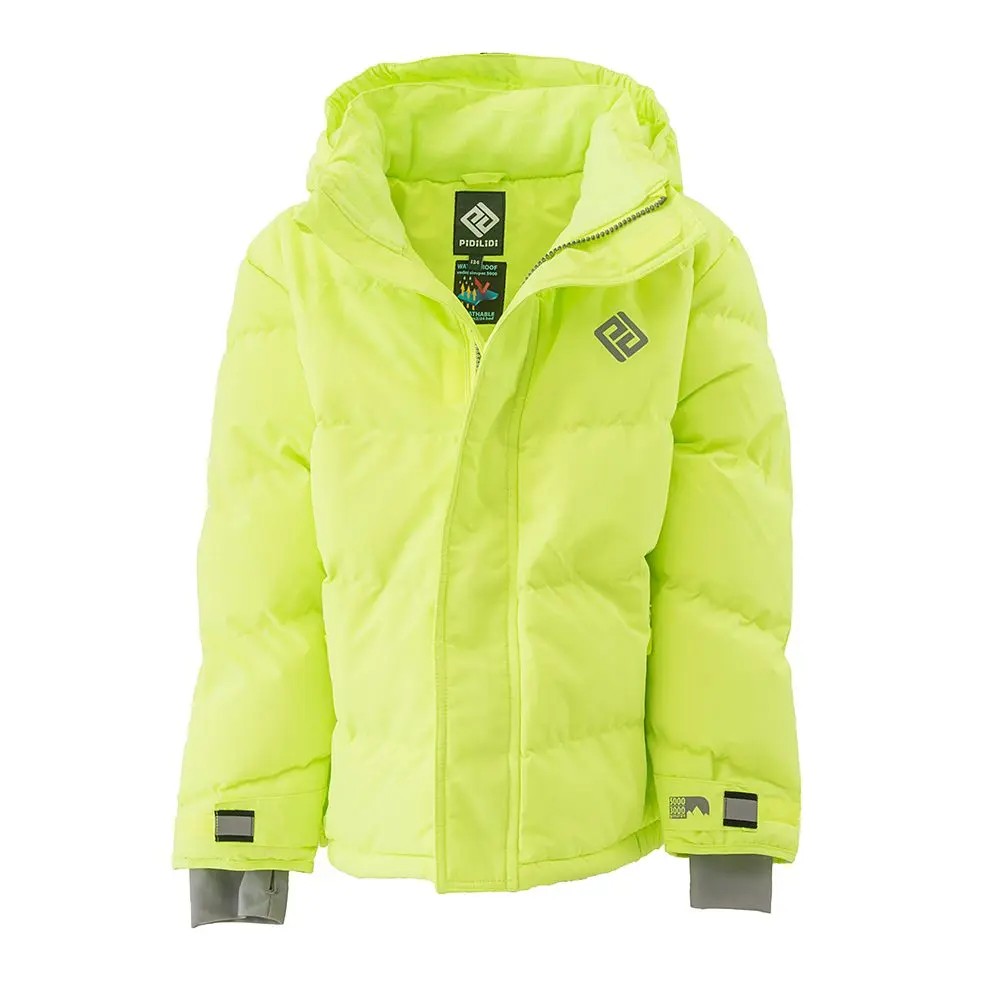 bunda zimní Puffa Neon chlapecká, Pidilidi, PD1110-19, zelená -