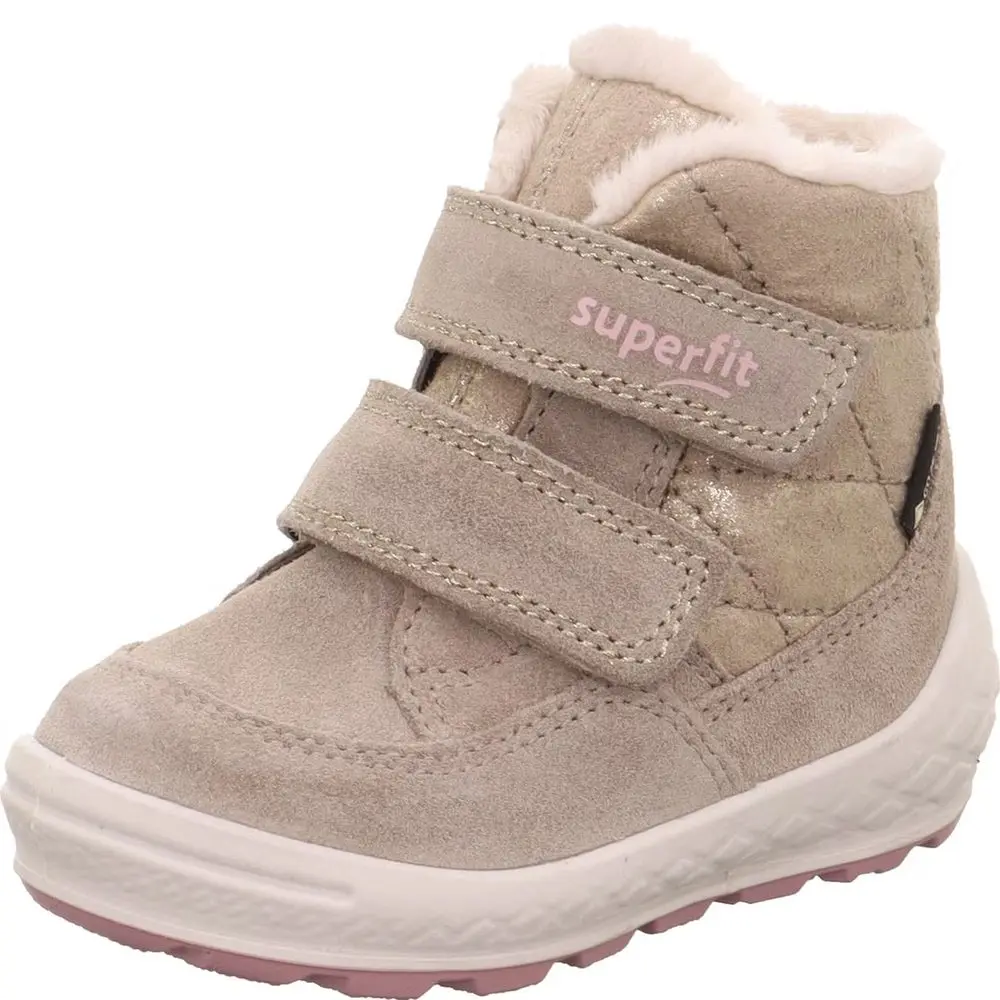 Dívčí zimní boty GROOVY 2.0 Beige/Pink GTX Superfit 1-106314-4000 -