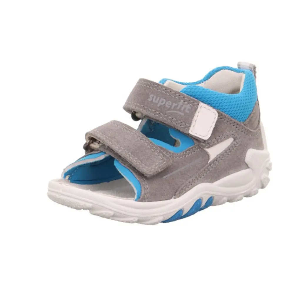 Chlapecké sandály FLOW Gray/Turquoise Superfit 1-000035-2010 šedá - 23