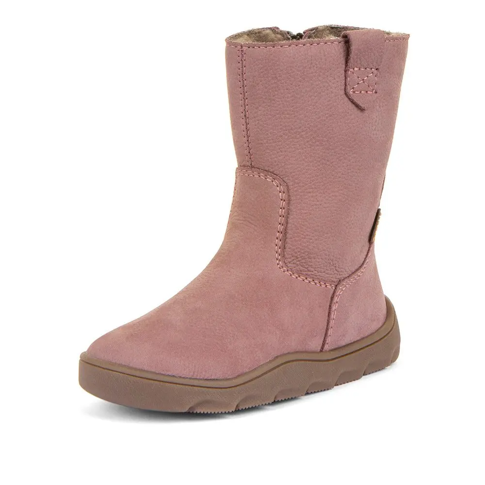 Dívčí zimní barefoot kozačky ZERU TEX BOOT Dark Pink, Froddo, G3160242-3, růžová - 24