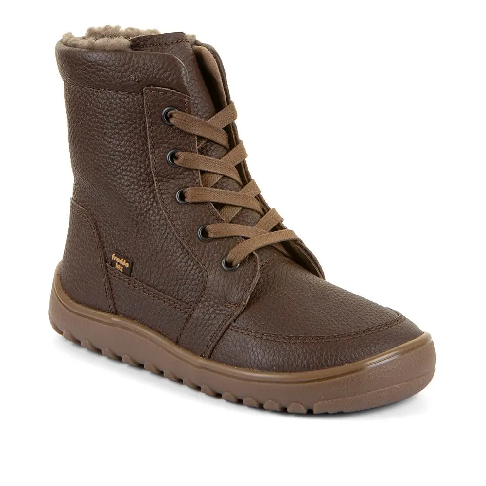 Dětské zimní barefoot boty UP TEX CORE Brown Froddo G3160260-1 -