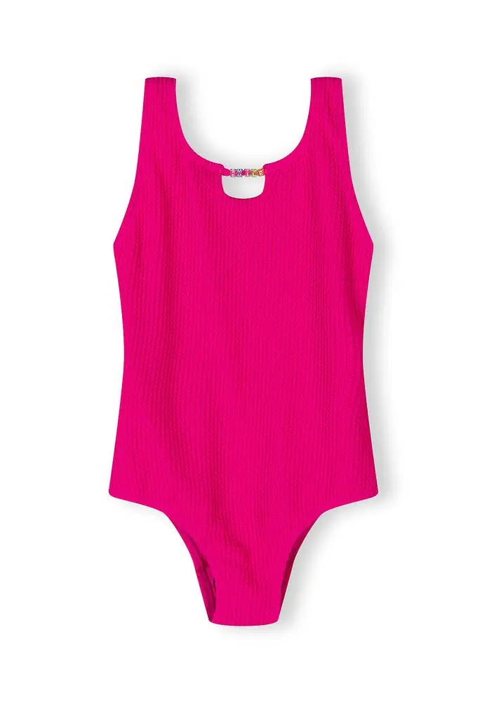 Plavky dívčí jednodílné Minoti 30SWIM157 růžová -