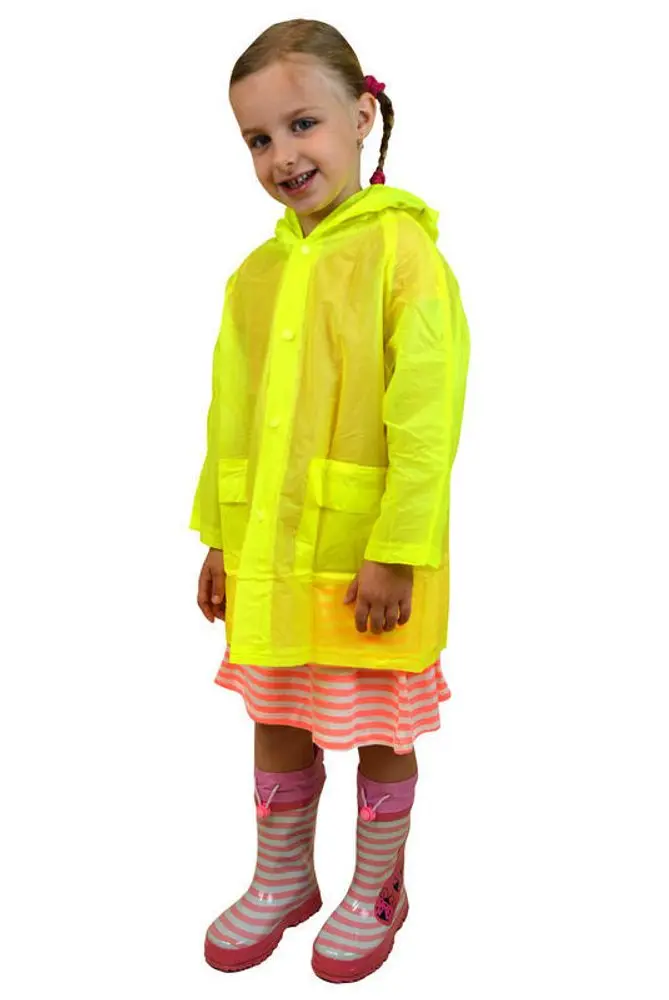 pláštěnka PVC neonová, Pidilidi, PL0065-20, žlutá -
