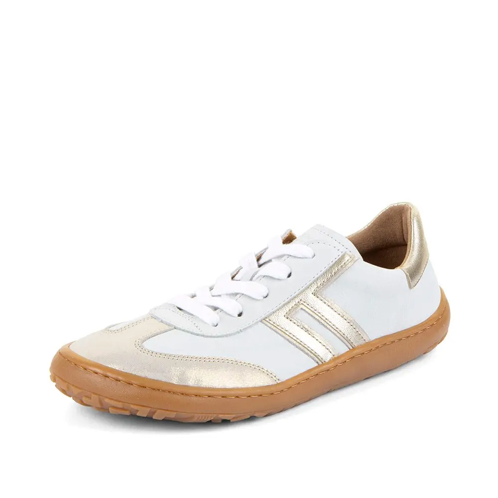 Barefoot tenisky F-MOTION LACES WHITE/GOLD Froddo G3130287-2 -