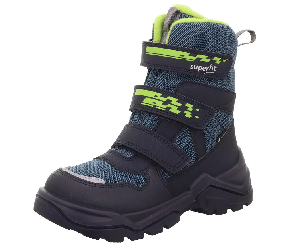 Chlapecké zimní boty SNOW MAX Blue/Light Green GTX Superfit 1-002023-8050 -