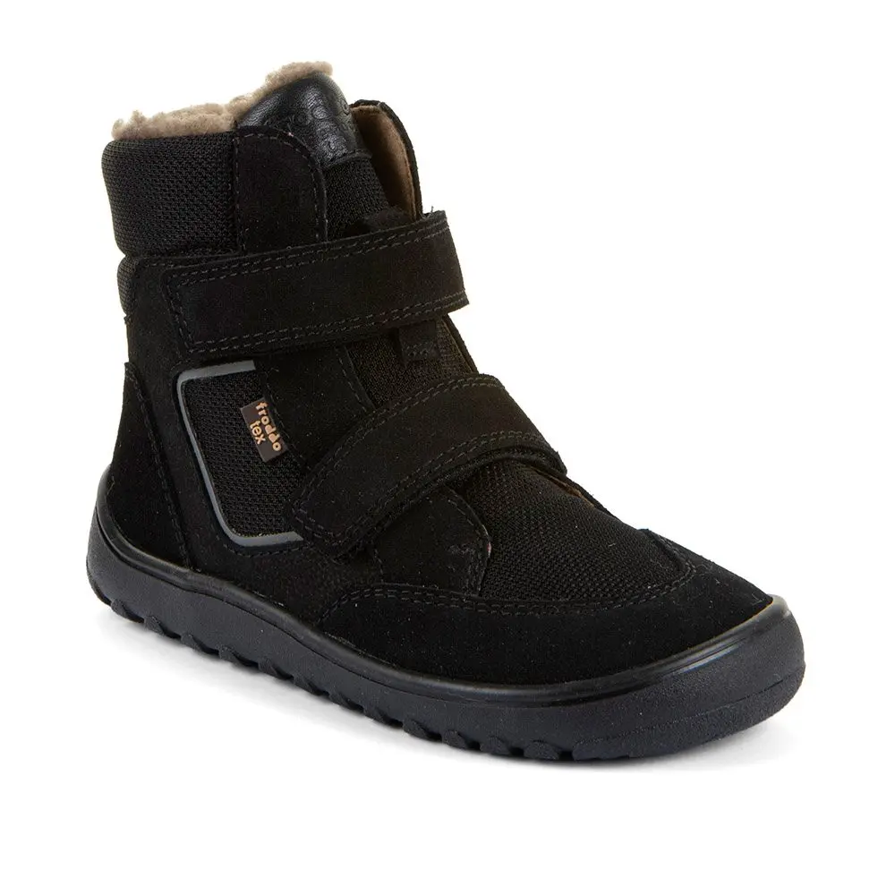 Dětské zimní barefoot boty UP HILL WOOL Black Froddo G3160262-9 - 28