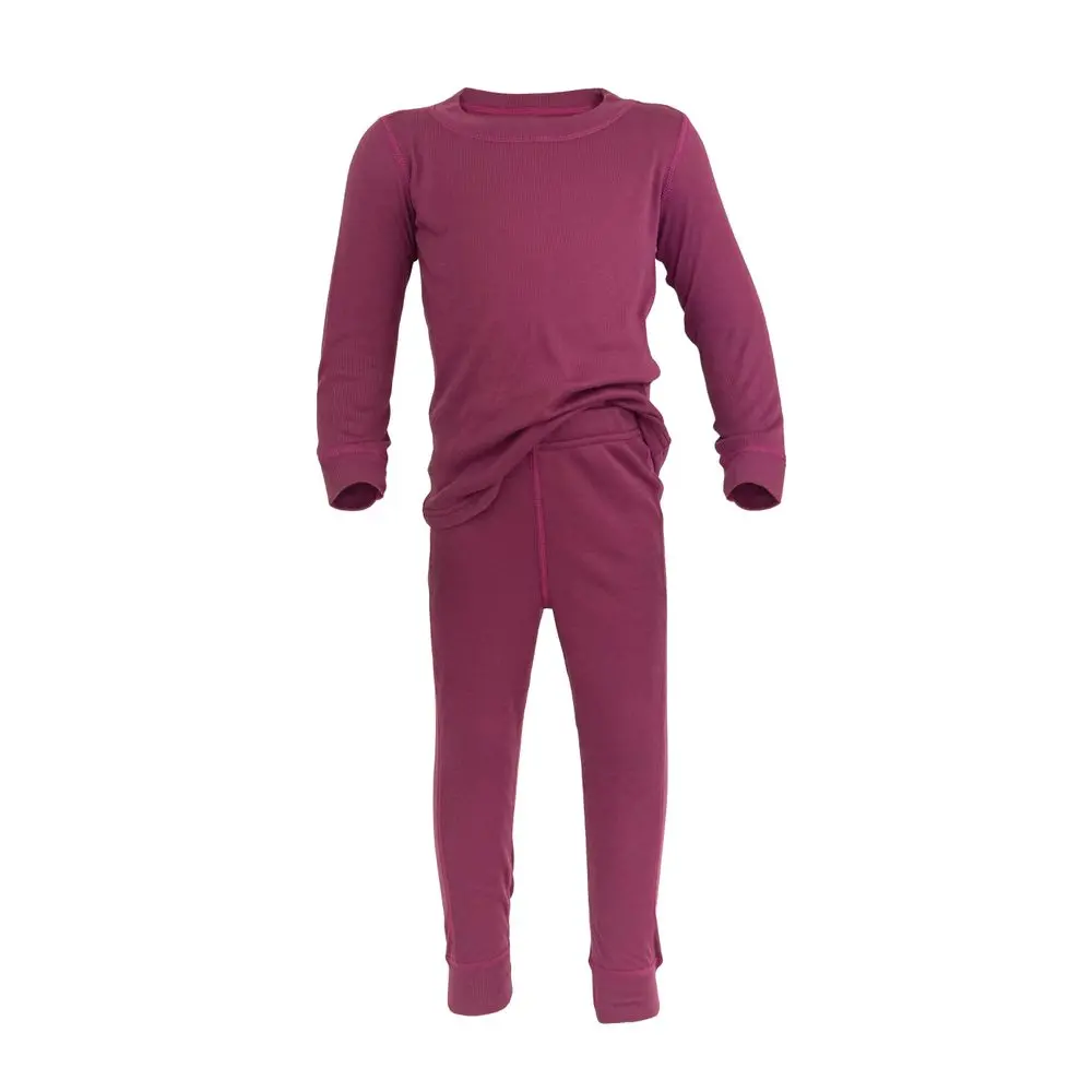 Dívčí funkční rychleschnoucí prádlo - set triko a kalhoty PD1174-01 fuchsia -