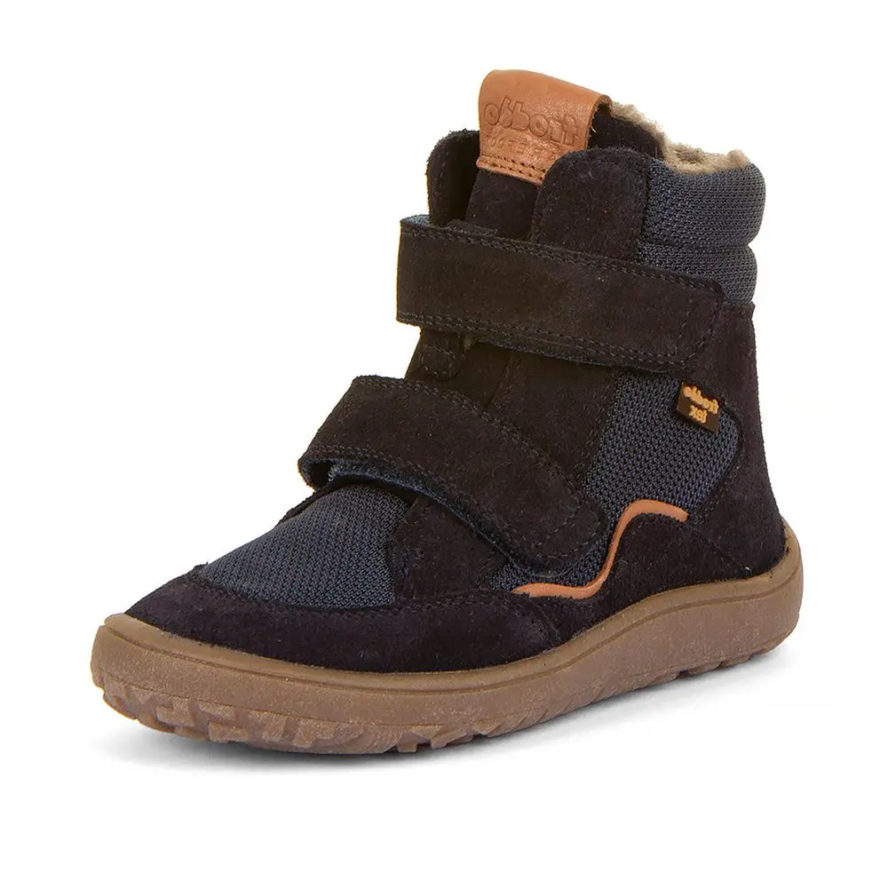Chlapecké zimní barefoot boty TEX WINTER Dark Blue Froddo G3160247 -