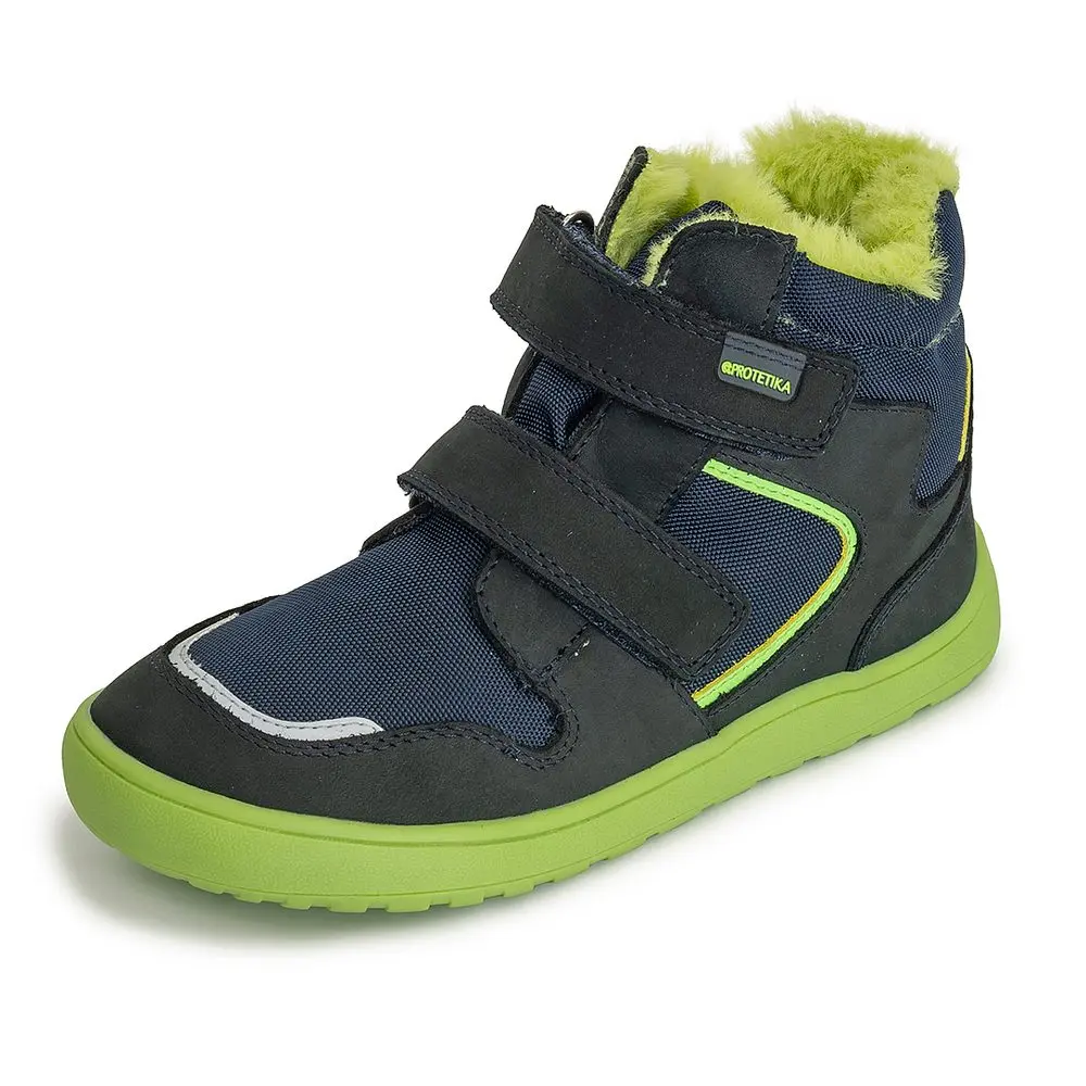 Chlapecké zimní barefoot boty GERO GREEN, PRO-tex, Protetika, zelená -