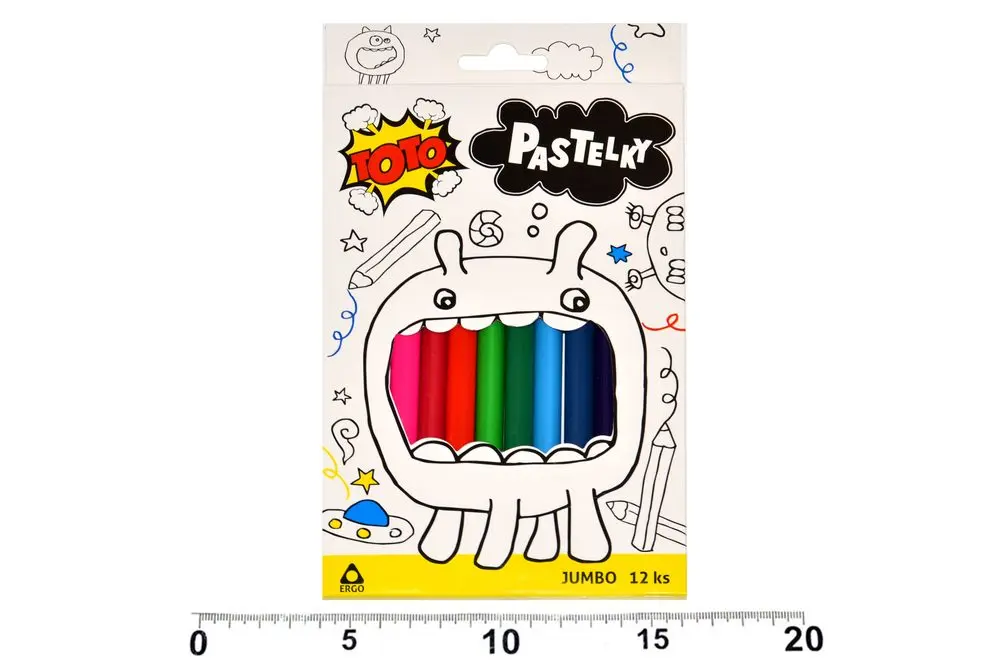 Pastelky Jumbo ERGO 12 ks, TOTO, W811044
