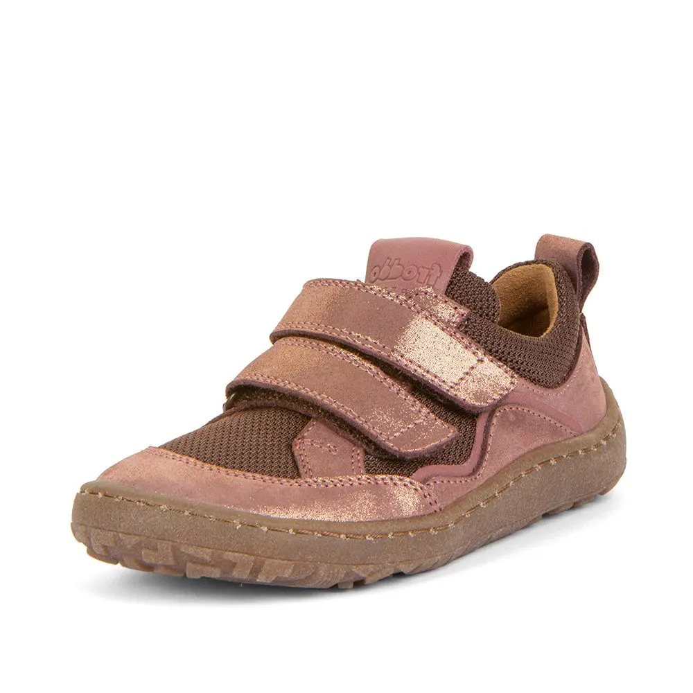 Dívčí barefoot tenisky BASE Pink/Gold Froddo G3130259-6 - růžová - 34
