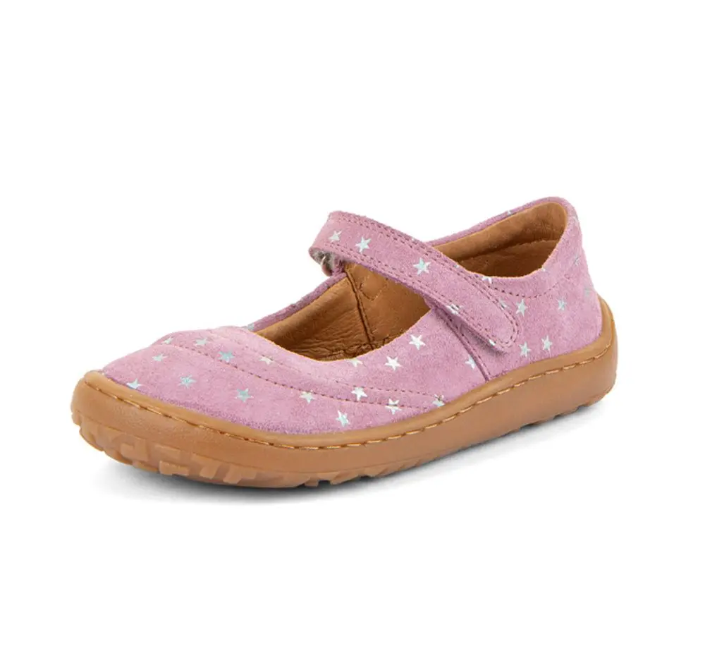 Dívčí barefoot kožené baleríny MARY J PINK+ Froddo G3140195-4 -