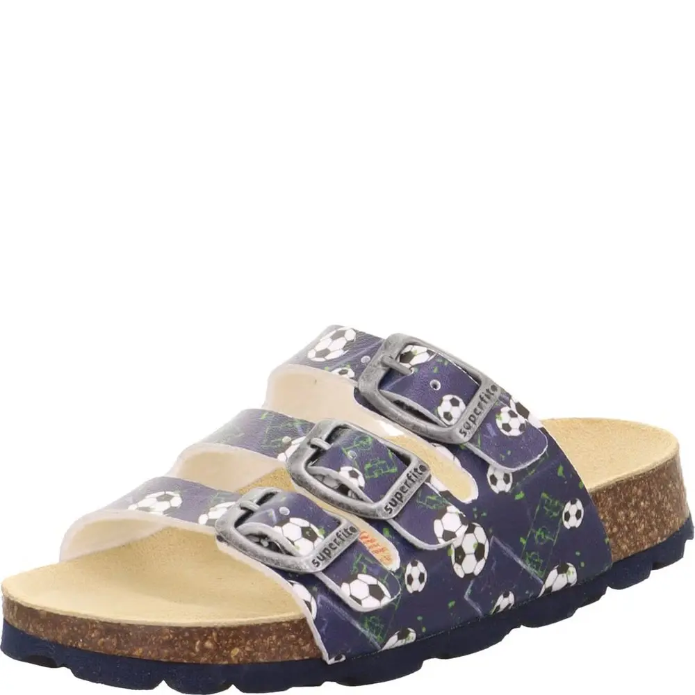 Chlapecké korkové pantofle FOOTBAD Blue/Multicolored Superfit 1-800113-8090 -