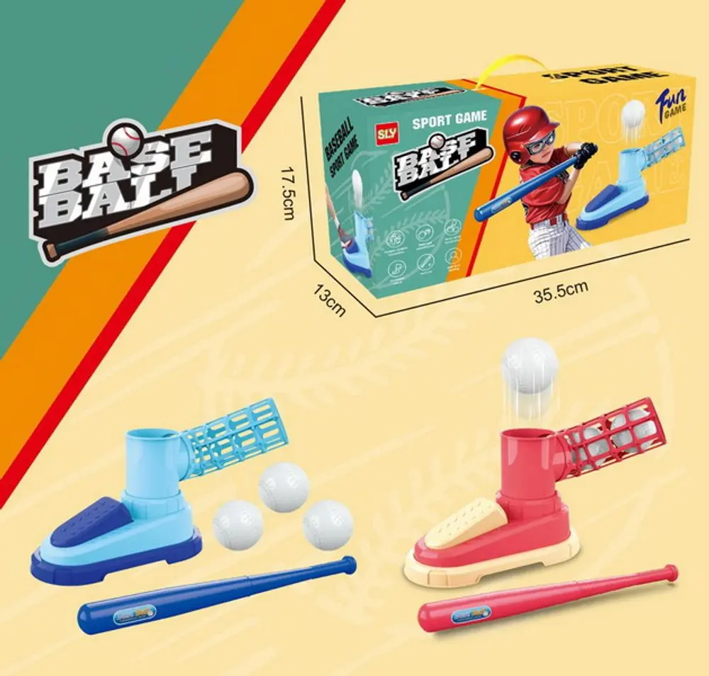 Baseball set s odpalovačem, Wiky, W057702