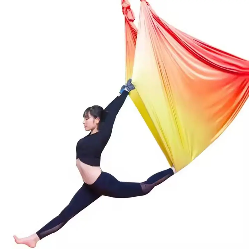 Sportago Aerial Yoga Hammock multicolour - žluto-oranž-červená - 5m