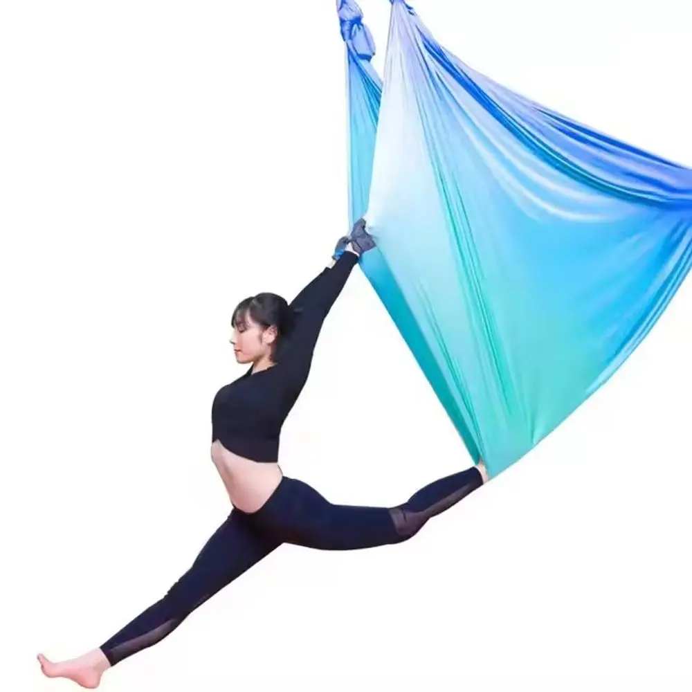 Sportago Aerial Yoga Hammock multicolour - zeleno-modrá - 7m