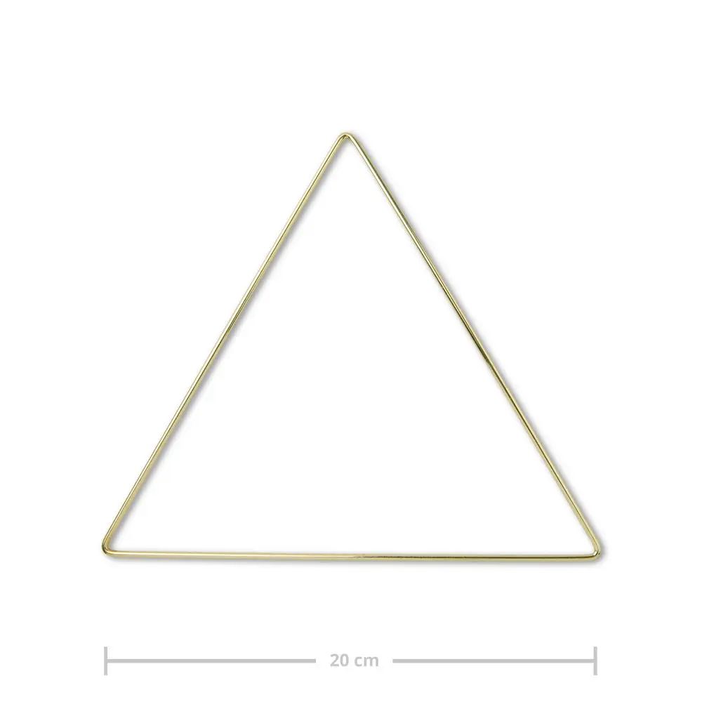 Kovový rám trojúhelník na macramé 20cm -