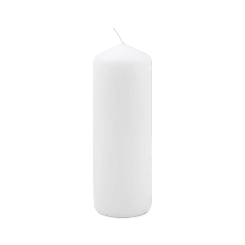 Manumi svíčka k dozdobení válec 70 x 200 mm bílá -