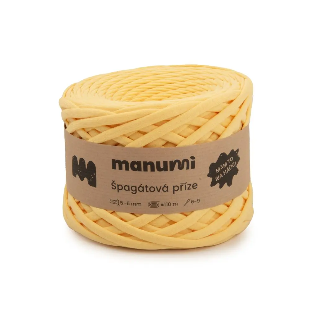 Manumi špagátová příze žlutá -